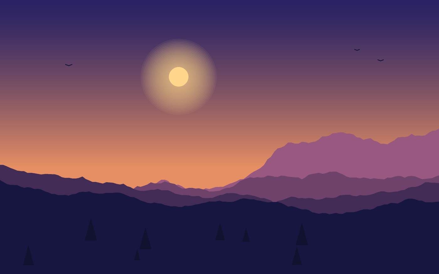 Ilustrace krajiny