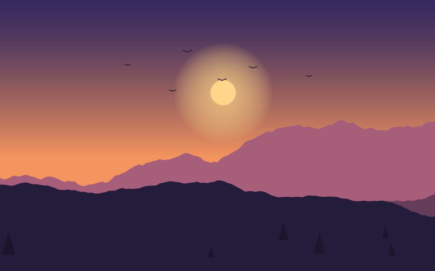 Ilustración de un paisaje